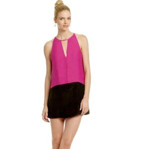 Parker Silk Colorblock Dress